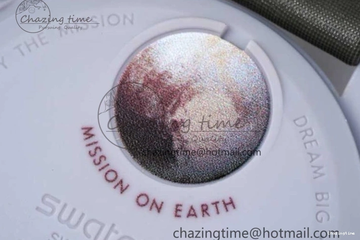 1229 Speedmaster Misson To Pluto 1:1 Best Edition Gray Dial On Nylon Strap Quartz TravelReady 7858